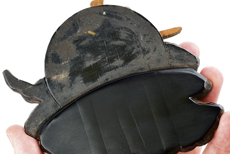 Suji Kabuto in Ferro con Certificato Nihon Bugu-kacchu Hozon-kennkyu-kai