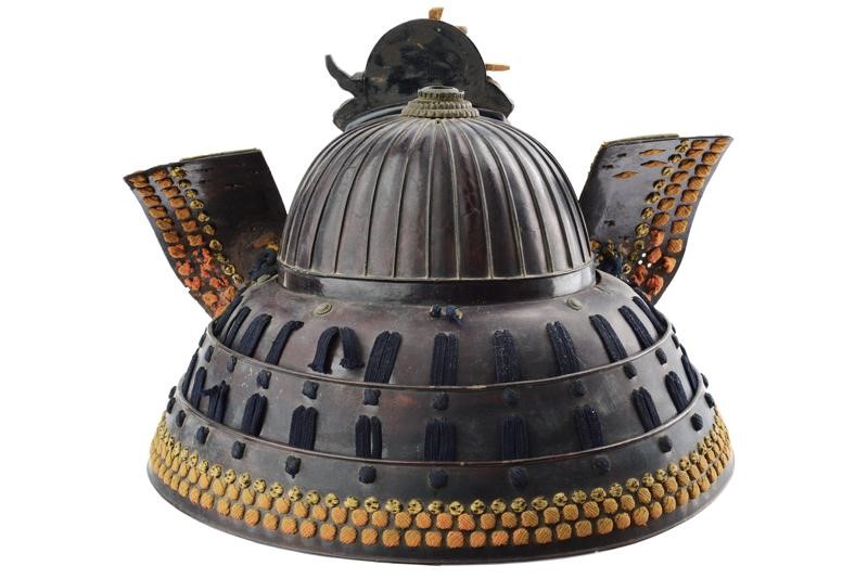 Suji Kabuto in Ferro con Certificato Nihon Bugu-kacchu Hozon-kennkyu-kai