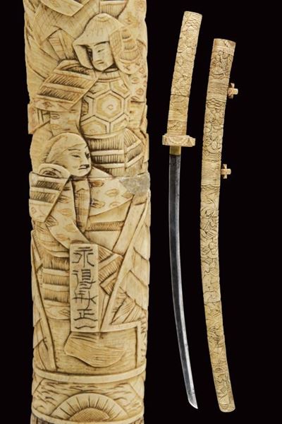 Katana con Montatura in Osso