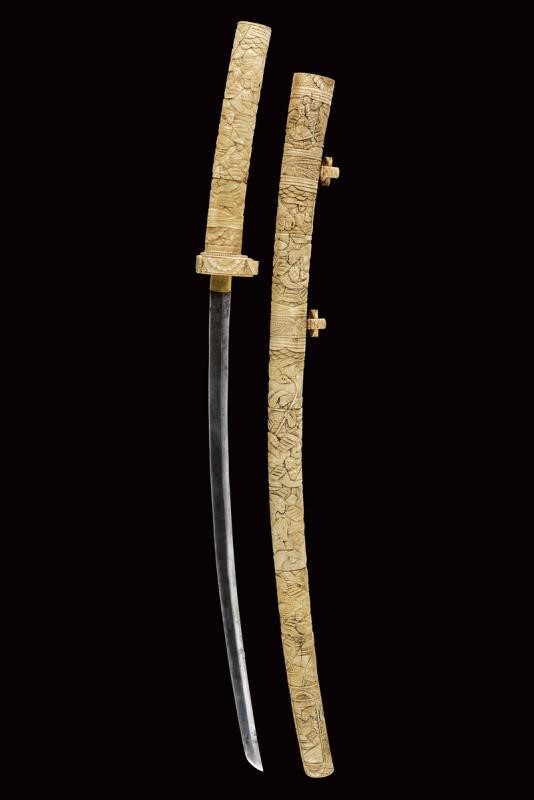 Katana con Montatura in Osso