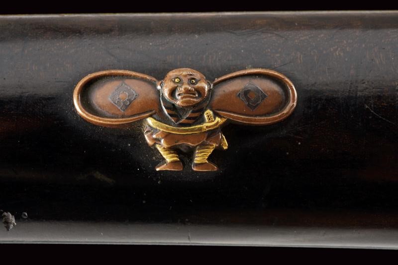 Wakizashi Firmato Munemasa in Shirasaya e con Koshirae