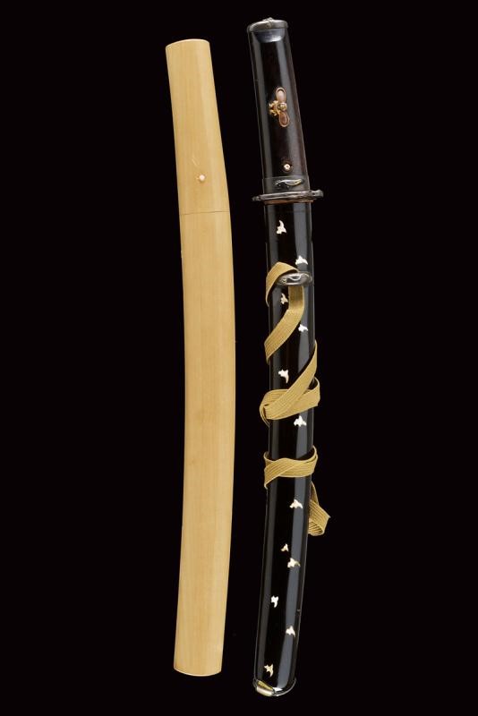 Wakizashi Firmato Munemasa in Shirasaya e con Koshirae