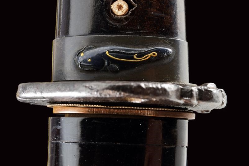 Wakizashi Firmato Munemasa in Shirasaya e con Koshirae