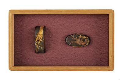 Fuchi e Kashira con Firma
