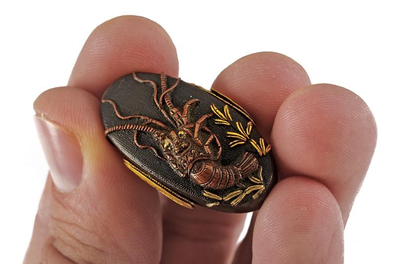 Fuchi e Kashira con Firma