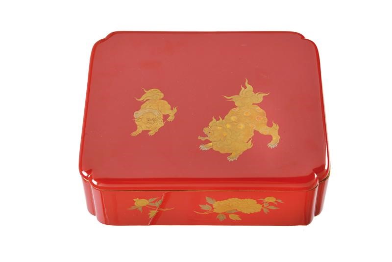 Jubako-box con Laccatura Makie