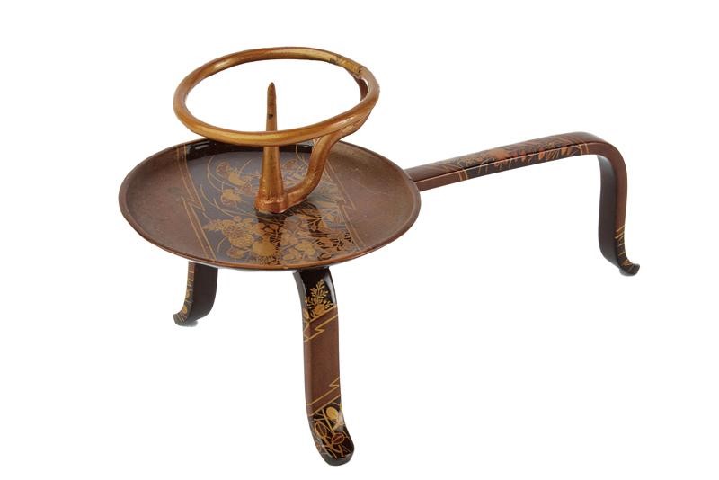 Fine Candelabro Laccato Makie in Cassetta Originale