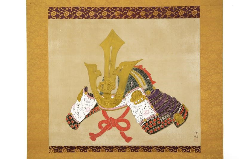 Dipinto in Formato Kakejiku Firmato Shoubu Daietsu (1902-1999)