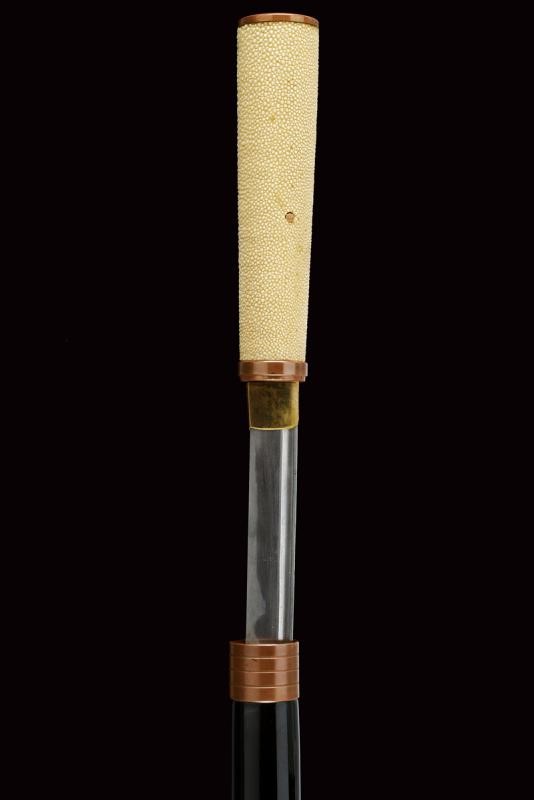 Shikomi Zue (bastone Animato) con Lama Firmata Ichimonji Shiro Kanenaga Saku