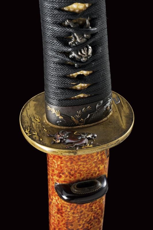 Wakizashi Gi-mei Kunimitsu con Importante Koshirae