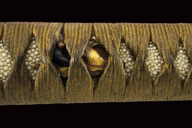 Bel Wakizashi Firmato Omi Daijo Fujiwara Kane Sada