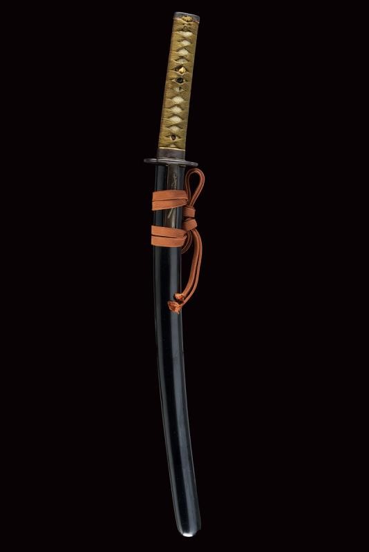 Bel Wakizashi Firmato Omi Daijo Fujiwara Kane Sada