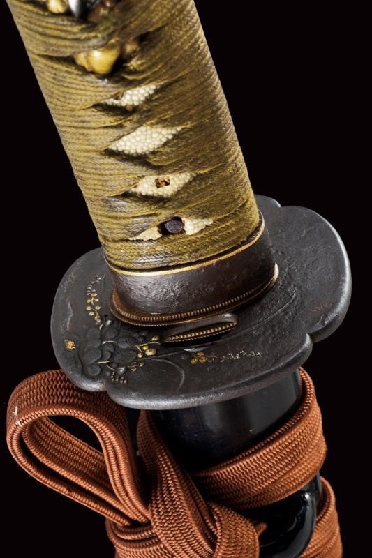 Bel Wakizashi Firmato Omi Daijo Fujiwara Kane Sada
