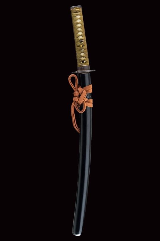 Bel Wakizashi Firmato Omi Daijo Fujiwara Kane Sada