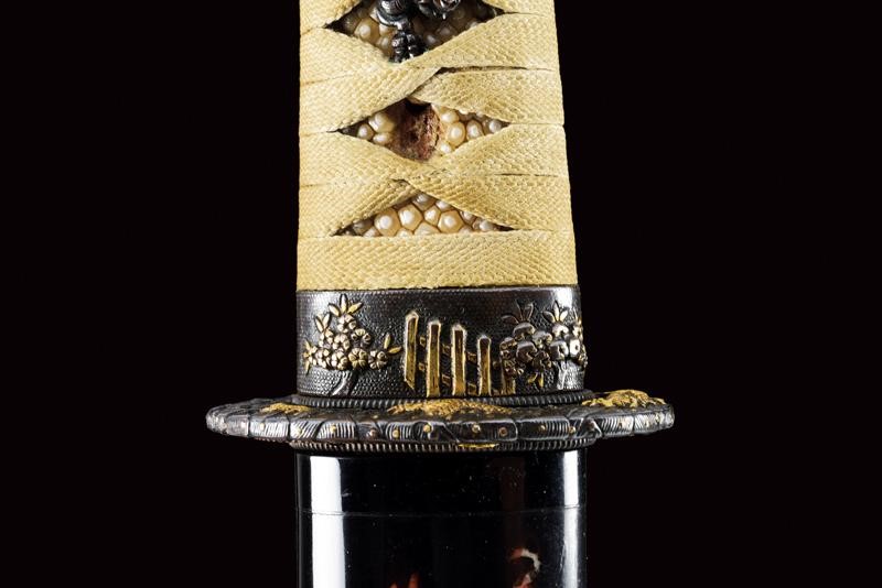 Importante Mamori Gatana Wakizashi Firmata Iga No Kami Rai Kin Michi
