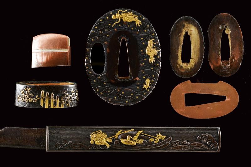 Importante Mamori Gatana Wakizashi Firmata Iga No Kami Rai Kin Michi