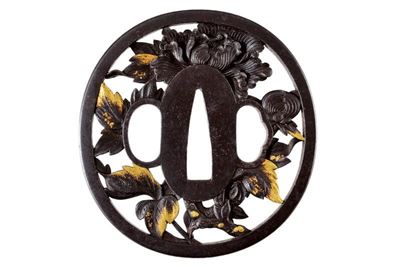 Bella Tsuba della Scuola Bushu