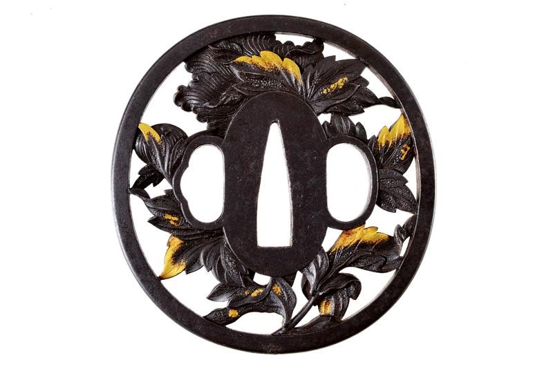 Bella Tsuba della Scuola Bushu