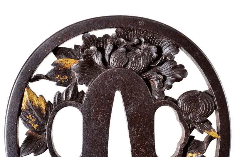 Bella Tsuba della Scuola Bushu