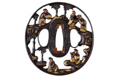 Bellissima Tsuba Firmata Soheishi Soten Saku