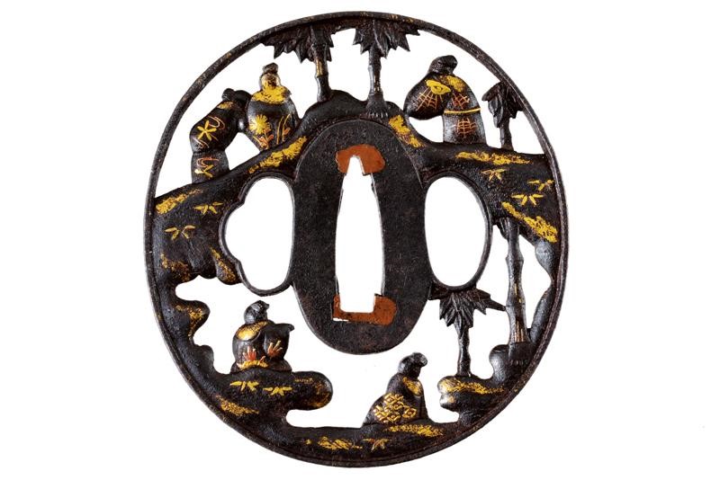 Bellissima Tsuba Firmata Soheishi Soten Saku