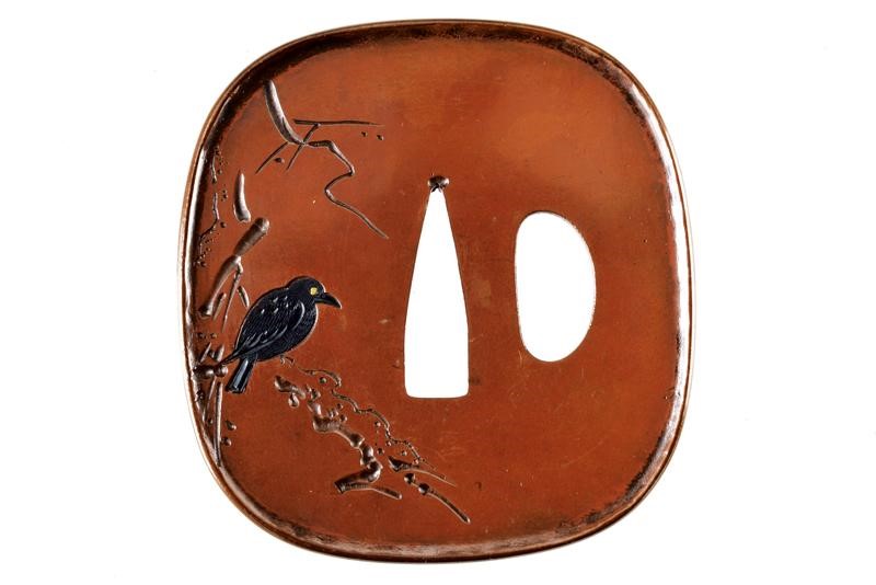 Romantica Tsuba di Scuola Goto