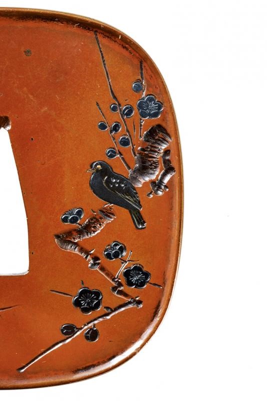 Romantica Tsuba di Scuola Goto