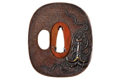 Bella Tsuba con Kao di Toshishige della Scuola Nara