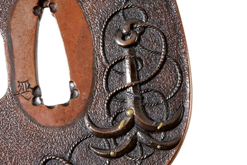 Bella Tsuba con Kao di Toshishige della Scuola Nara