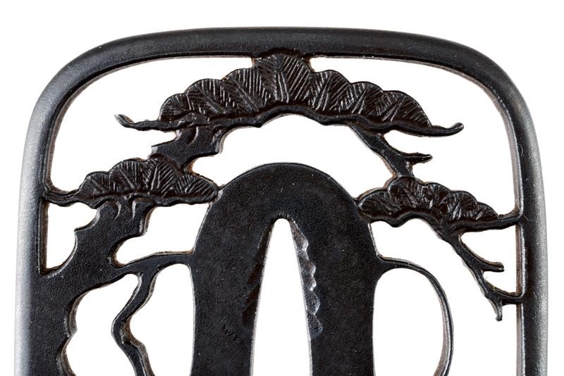 Paio di Bellissime Tsuba da Daisho della Scuola Myochin