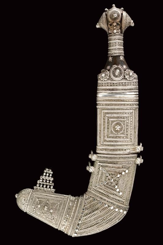 Bel Jambiya con Fornimenti in Argento
