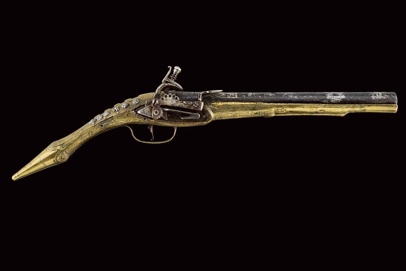 Pistola alla Morlacca a Pietra Focaia