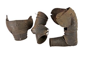 A pair of arm defences