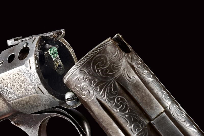 Rarissimo Pepperbox Revolver a Luminello di Robbins & Lawrence