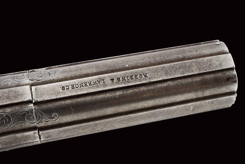 Rarissimo Pepperbox Revolver a Luminello di Robbins & Lawrence
