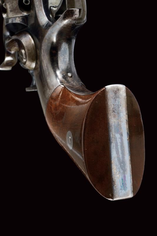 Raro e Interessante Allen & Wheelock Sidehammer Navy Revolver con Calcio Smontabile e Cassetta