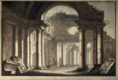 Capriccio Architettonico con Astanti