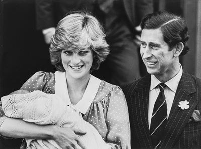The royal baby – Stampa vintage alla gelatina ai sali d'argento su carta politenata