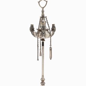 A silver lantern, Florence, mid 19th Century