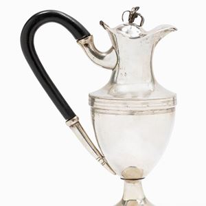 A silver coffee pot, Venice, mid 19th Century
