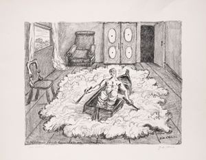 Ebdomero fece in barca il giro della sua stanza