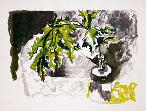 Leaves in the bottle