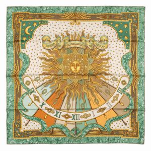 Carpe Diem silk twill scarf