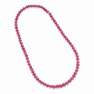  - Collana con rubini