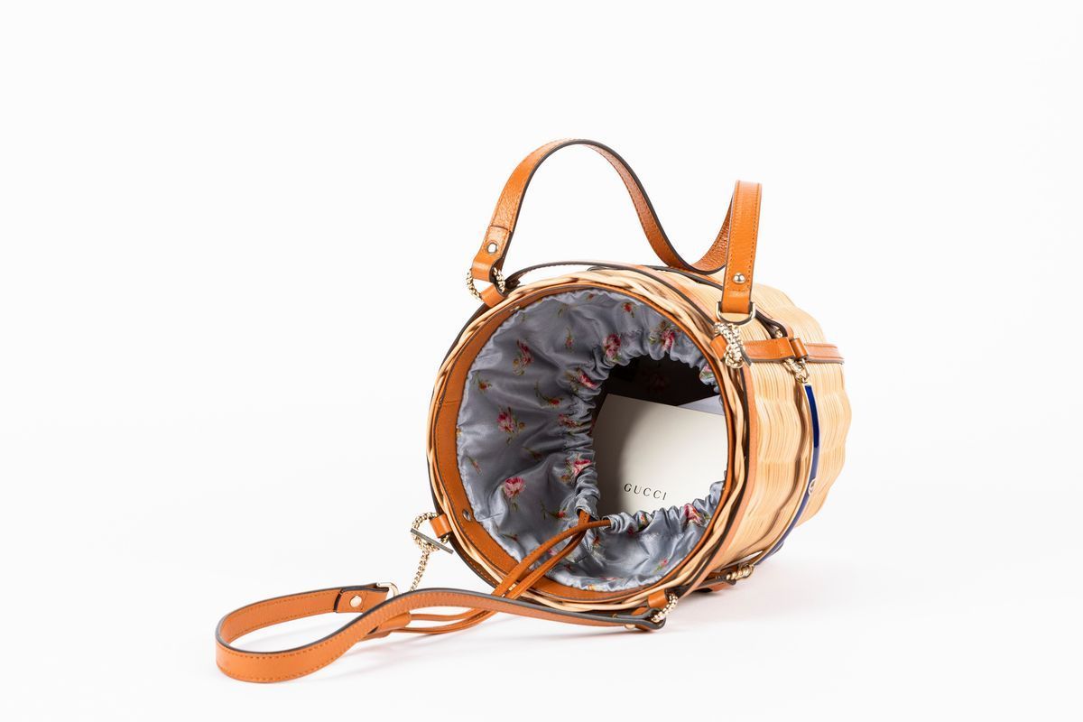 Gucci - Borsa a Forma di Cestino Cilindrico