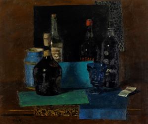 Still life with bottles