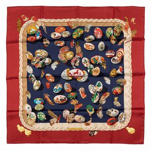 Couvée D'Hermès silk twill scarf 