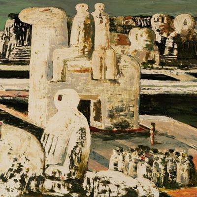 Senza titolo, olio su tavola