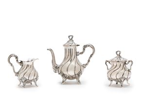 A silver coffee service, Italy, 20th Century