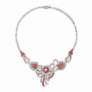 Collana con rubini